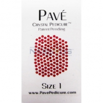 Pave Crystal Pedicure Mini Kit, 8pcs -  Light Siam