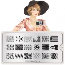 MoYou Nail Art Plate Collection Tourist 21  #MPTOU21