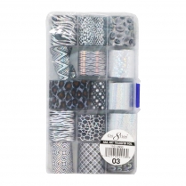 Cre8tion 15 Designs Nail Art Transfer Foil Col.03 #1101-0993