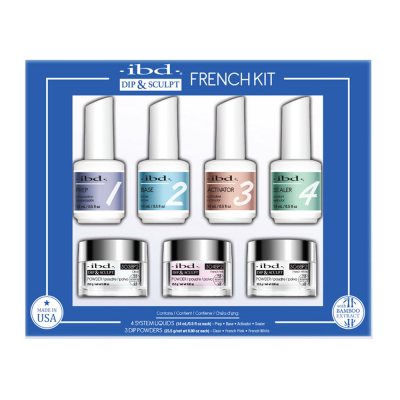IBD Dip & Sculpt French Kit 7PC W/Bamboo Extract 13504