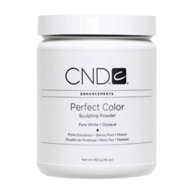 CND Perfect Color SP Pure White Opaque 16 oz - 453g 03054