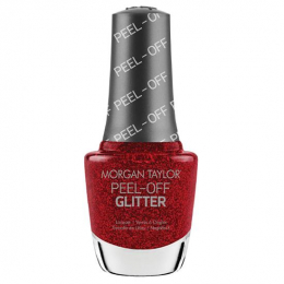 Morgan Taylor Peel Off Glitter Rare As Rubies 0.5oz- 3160029