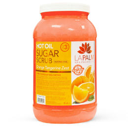 La Palm Hot Oil Sugar Scrub Gal Orange Tangerine Zest LP184