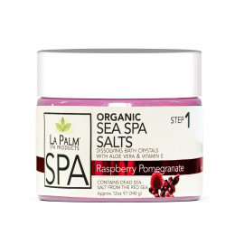 La Palm Sea Spa Salts 12 oz - Raspberry Pomegranate LP347