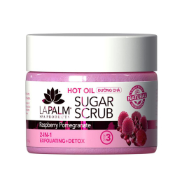 La Palm Sugar Scrub 12oz - Raspberry Pomegranate LP440 00281