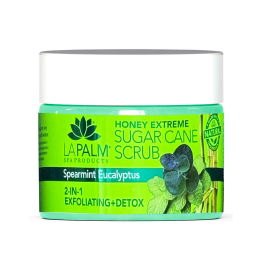 La Palm Sugar Cane Scrub 12 oz - Spearmint Eucalytus 02695