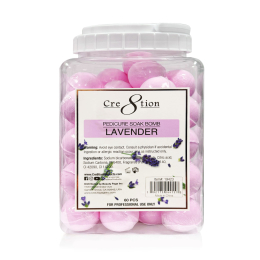 Cre8tion Pedicure Soak Bomb 60 pcs - Lavender 19423