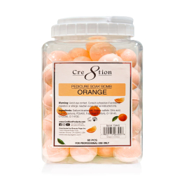 Cre8tion Pedicure Soak Bomb 60 pcs - Orange 19445