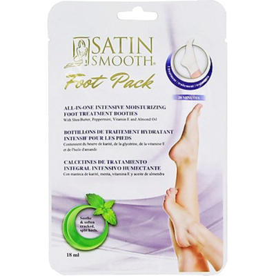 Satin Smooth Foot Treatment Booties 18ml SSFTPK1 81406