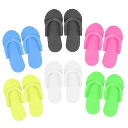 CarePro Disposable Foam Thong Slippers12pairs Mix 26430