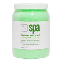 BCL SPA Dead Sea Salt Soak 64 oz- Lemongrass+Green Tea 50001