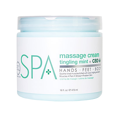 BCL SPA Massage Cream 16 oz - Tingling Mint 56116