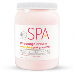 BCL SPA Massage Cream 64 oz Energizing Pink Grapefruit 58006