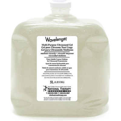 Wavelength Clear Ultrasound Gel Medium Viscosity 5L NTPC500X