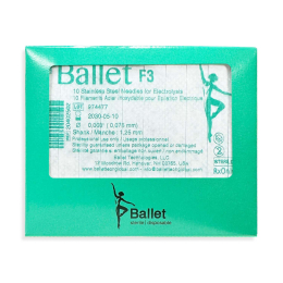 Ballet Stainless Steel Electrolysis Needles F3 -50/pk 02502