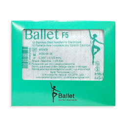 Ballet Stainless Steel Electrolysis Needles F5 -50/pk 02504