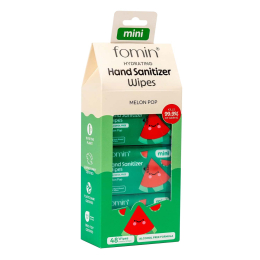 Fomin Hydrating Hand Sanitizer Wipes Melon Pop 26947