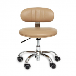 J&A M Technician Stool - Taupe Beige - Low Piston 03269