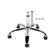 J&A Euro Pedi/Mani Stool - Terra Red - High Piston