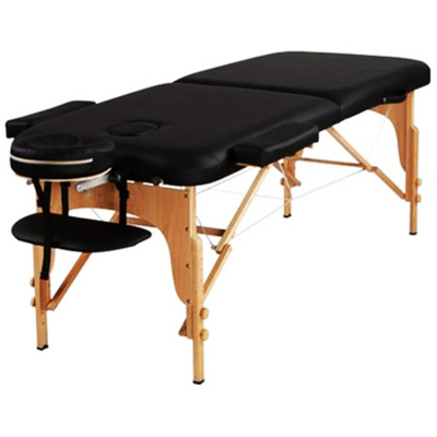 Portable Massage Bed Wood Frame - Black BM2524-123