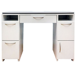 Esprimere Manicure Station 40L"x15.5W"x30H"  White NS430_GEL