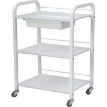Trolley White 3 Shelves for facial/waxing LK-4238 L
