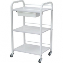 Trolley White 3 Shelves for facial/waxing LK-4238