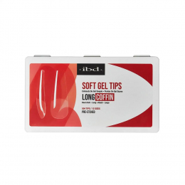 IBD Soft Gel Tips 504 Tips 12 Sizes - Long Coffin 36209