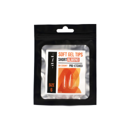 IBD Soft Gel Tips 50ct Short Almond Size 6 37454