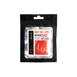 IBD Soft Gel Tips 50ct Medium Coffin Size 6 37470