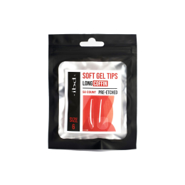 IBD Soft Gel Tips 50ct Long Coffin Size 6 37474