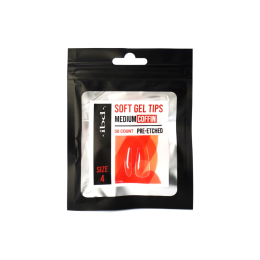 IBD Soft Gel Tips 50ct Medium Coffin Size 4 37518