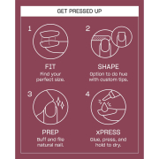 OPI xPRESS/ON Press on Nails Tips Cranberry Cosmo AN071S