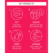 OPI xPRESS/ON Press on Nails Tips Pompeii Pink ANS067S