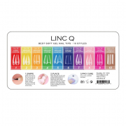 Linc Q Nail Tips 4 French Tip Medium Coffin 550PC 89472