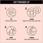 OPI xPRESS/ON Press On Nails Tips - Bubble Bath L ANS86L