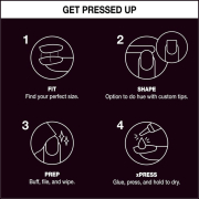 OPI xPRESS/ON Press On Nails Tips Lincoln Park After Dark L
