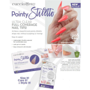 CuccioPRO NUDE Pointy Stiletto Full Coverage Nail Tips 98075