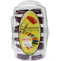 Lamour Marble Tips Dark Purple 100-91