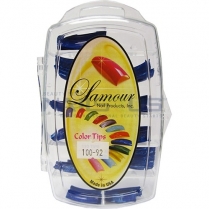 Lamour Marble Tips Dark Blue 100-92