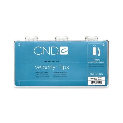 CND Velocity Tips White 360 Tray 16942