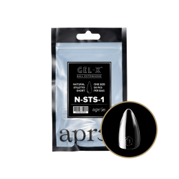 Apres Gel-X Tips Natural Stiletto Short Refill Bag NSTS1