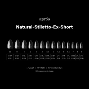 Apres Gel-X Tips Natural Stiletto X-Short Refill NSTXS4.5