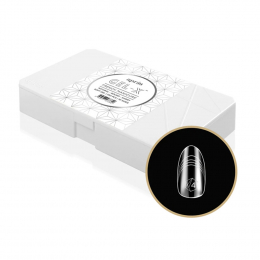 Apres Gel-X&trade; French Manicure Tips Natural Coffin Med 11099