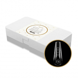 Apres Gel-X&trade; French Manicure Tips Sculpted Coffin Long 11112