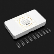 Apres Gel-X&trade; French Manicure Tips Sculpted Coffin Long 11112