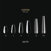 Apres Gel-X Soft Gel Tips Sculpted Coffin Medium 280Pcs11986