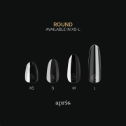 Apres Gel-X Soft Gel Tips Sculpted Round Short 280Pcs 12013