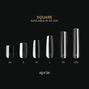 Apres Gel-X Soft Gel Tips Sculpted Square Short 280Pcs 12044