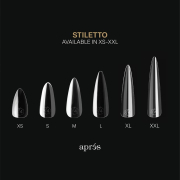 Apres Gel-X Soft Gel Tips Sculpted Stiletto Short 280Pcs